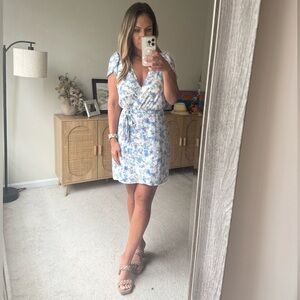 Express Floral Wrap Dress